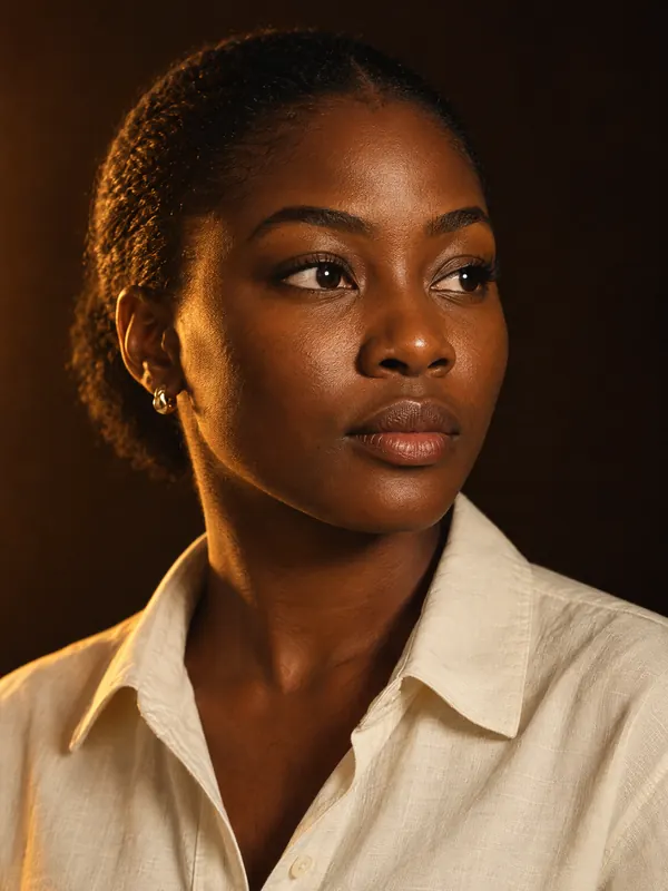 Portrait éditorial d’une jeune femme ivoirienne